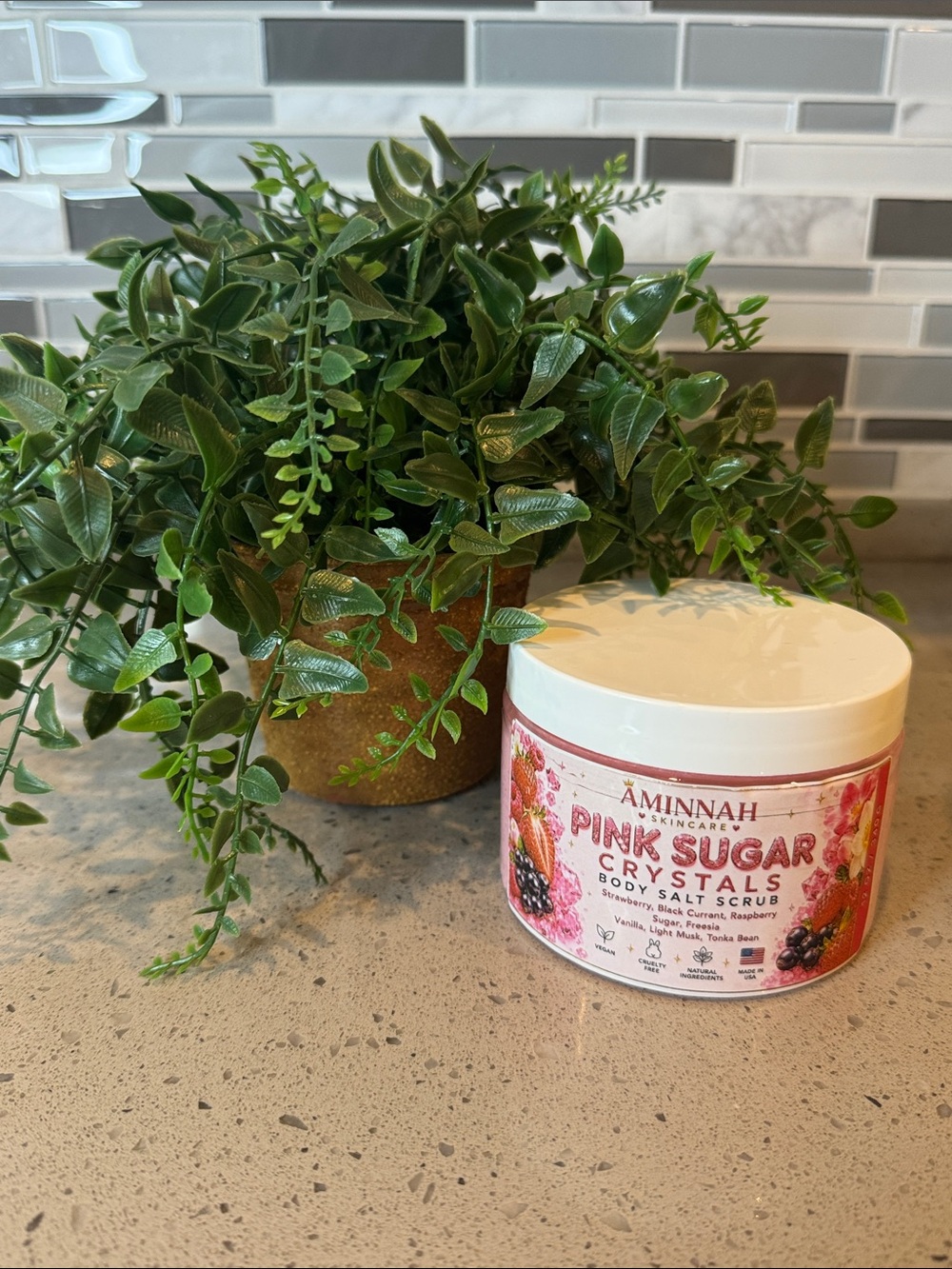 LIMITED EDITION PINK SUGAR CRYSTALS BODY SALT SCRUB